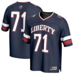 71 Liberty Flames GameDay Greats Unisex Lightweight Football Fashion Jersey - Navy, Limited Replica Fan Edition