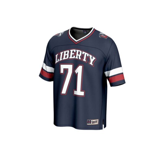 71 Liberty Flames GameDay Greats Unisex Lightweight Football Fashion Jersey – Navy, Limited Replica Fan Edition