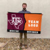 Aggies vs Custom Team House Divided Flag, College Custom Flag 2 Aggies vs Custom Team House Divided Flag, College Custom Flag