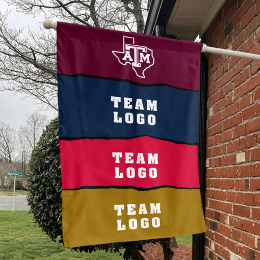Aggies vs Custom Team House Divided Flag, Custom College Flag Aggies vs Custom Team House Divided Flag, Custom College Flag