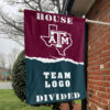 Aggies vs Custom Team House Divided Flag, Custom House Flag 1 Aggies vs Custom Team House Divided Flag, Custom House Flag