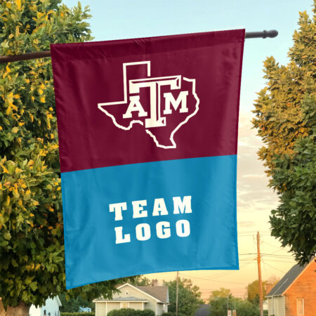 Aggies vs Custom Team House Divided Flag, Custom NCAA Split Team Flag Aggies vs Custom Team House Divided Flag, Custom NCAA Split Team Flag