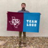 Aggies vs Custom Team House Divided Flag, Custom NCAA Split Team Flag 2 Aggies vs Custom Team House Divided Flag, Custom NCAA Split Team Flag