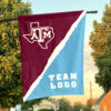 Aggies vs Custom Team House Divided Flag, Custom Rival Flag