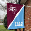 Aggies vs Custom Team House Divided Flag, Custom Rival Flag 1 Aggies vs Custom Team House Divided Flag, Custom Rival Flag
