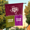 Aggies vs Custom Team House Divided Flag, Custom Rivalry Flag