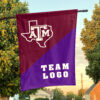 Aggies vs Custom Team House Divided Flag, Custom Spirit Flag