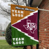 Aggies vs Custom Team House Divided Flag, Custom Team Flag 1 Aggies vs Custom Team House Divided Flag, Custom Team Flag
