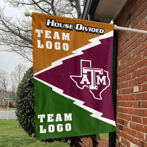 Aggies vs Custom Team House Divided Flag, Custom Team Flag Aggies vs Custom Team House Divided Flag, Custom Team Flag
