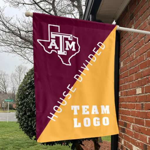 Aggies vs Custom Team House Divided Flag, Custom Two Team Flag Aggies vs Custom Team House Divided Flag, Custom Two Team Flag