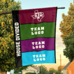 Aggies vs Custom Team House Divided Flag, NCAA College Flag