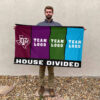 Aggies vs Custom Team House Divided Flag, NCAA College Flag 2 Aggies vs Custom Team House Divided Flag, NCAA College Flag