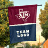 Aggies vs Custom Team House Divided Flag, NCAA College Rivalry Flag