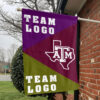Aggies vs Custom Team House Divided Flag, NCAA Custom Flag 1 Aggies vs Custom Team House Divided Flag, NCAA Custom Flag