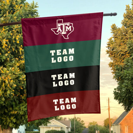 Aggies vs Custom Team House Divided Flag, NCAA Rivalry Flag