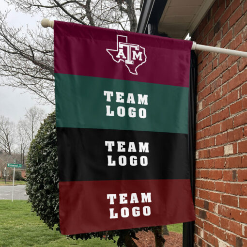 Aggies vs Custom Team House Divided Flag, NCAA Rivalry Flag Aggies vs Custom Team House Divided Flag, NCAA Rivalry Flag