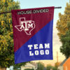 Aggies vs Custom Team House Divided Flag, NCAA Spirit Flag