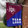 Aggies vs Custom Team House Divided Flag, NCAA Spirit Flag 1 Aggies vs Custom Team House Divided Flag, NCAA Spirit Flag