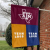 Aggies vs Custom Team House Divided Flag, NCAA Split Flag 1 Aggies vs Custom Team House Divided Flag, NCAA Split Flag