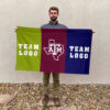 Aggies vs Custom Team House Divided Flag, NCAA Team Flag 2 Aggies vs Custom Team House Divided Flag, NCAA Team Flag