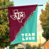 Aggies vs Custom Team House Divided Flag, Personalized House Flag