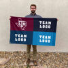 Aggies vs Custom Team House Divided Flag, Personalized NCAA Flag 2 Aggies vs Custom Team House Divided Flag, Personalized NCAA Flag