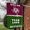 Aggies vs Custom Team House Divided Flag, Personalized Rival Flag 1 Aggies vs Custom Team House Divided Flag, Personalized Rival Flag