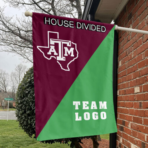 Aggies vs Custom Team House Divided Flag, Personalized Spirit Flag Aggies vs Custom Team House Divided Flag, Personalized Spirit Flag