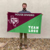 Aggies vs Custom Team House Divided Flag, Personalized Spirit Flag 2 Aggies vs Custom Team House Divided Flag, Personalized Spirit Flag