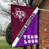 Aggies vs Custom Team House Divided Flag, Personalized Two Team Flag 1 Aggies vs Custom Team House Divided Flag, Personalized Two Team Flag