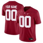 Alabama Crimson Tide  Custom Football Game Jersey - Crimson, Limited Replica Fan Edition