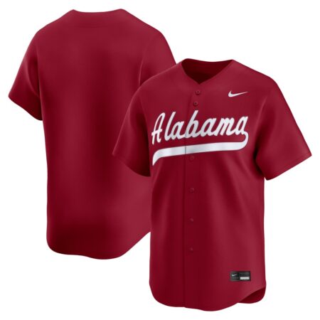 Alabama Crimson Tide Nike College Limited Baseball Jersey – Crimson, Limited Replica Fan Edition