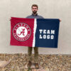 Alabama vs Custom Team House Divided Flag, College Custom Flag 2 Alabama vs Custom Team House Divided Flag, College Custom Flag
