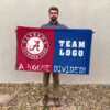 Alabama vs Custom Team House Divided Flag, Custom College Flag 2 Alabama vs Custom Team House Divided Flag, Custom College Flag