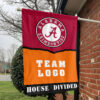Alabama vs Custom Team House Divided Flag, Custom Game Day Flag 1 Alabama vs Custom Team House Divided Flag, Custom Game Day Flag