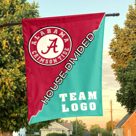 Alabama vs Custom Team House Divided Flag, Custom House Flag