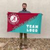 Alabama vs Custom Team House Divided Flag, Custom House Flag 2 Alabama vs Custom Team House Divided Flag, Custom House Flag