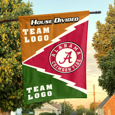 Alabama vs Custom Team House Divided Flag, Custom Rival Flag