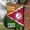Alabama vs Custom Team House Divided Flag, Custom Rival Flag 1 Alabama vs Custom Team House Divided Flag, Custom Rival Flag