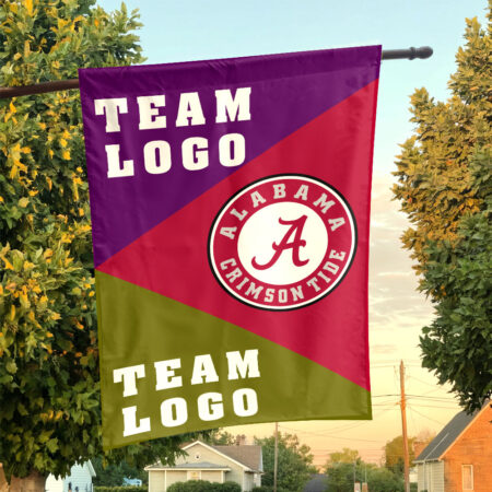 Alabama vs Custom Team House Divided Flag, Custom Spirit Flag