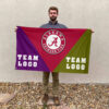 Alabama vs Custom Team House Divided Flag, Custom Spirit Flag 2 Alabama vs Custom Team House Divided Flag, Custom Spirit Flag