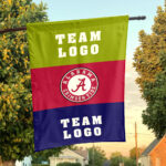 Alabama vs Custom Team House Divided Flag, Custom Two Team Flag