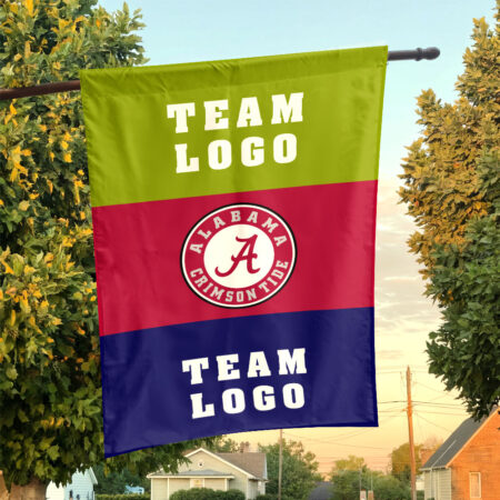 Alabama vs Custom Team House Divided Flag, Custom Two Team Flag