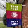 Alabama vs Custom Team House Divided Flag, Custom Two Team Flag 1 Alabama vs Custom Team House Divided Flag, Custom Two Team Flag