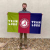 Alabama vs Custom Team House Divided Flag, Custom Two Team Flag 2 Alabama vs Custom Team House Divided Flag, Custom Two Team Flag