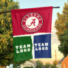 Alabama vs Custom Team House Divided Flag, NCAA College Flag