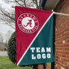 Alabama vs Custom Team House Divided Flag, NCAA College Rivalry Flag 1 Alabama vs Custom Team House Divided Flag, NCAA College Rivalry Flag