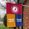 Alabama vs Custom Team House Divided Flag, NCAA House Flag 1 Alabama vs Custom Team House Divided Flag, NCAA House Flag