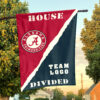 Alabama vs Custom Team House Divided Flag, NCAA Rivalry Flag