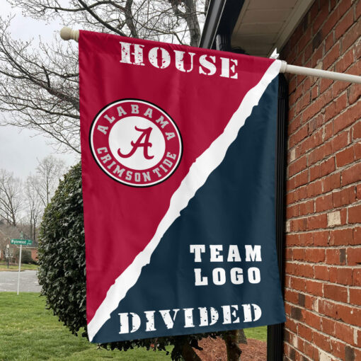 Alabama vs Custom Team House Divided Flag, NCAA Rivalry Flag Alabama vs Custom Team House Divided Flag, NCAA Rivalry Flag
